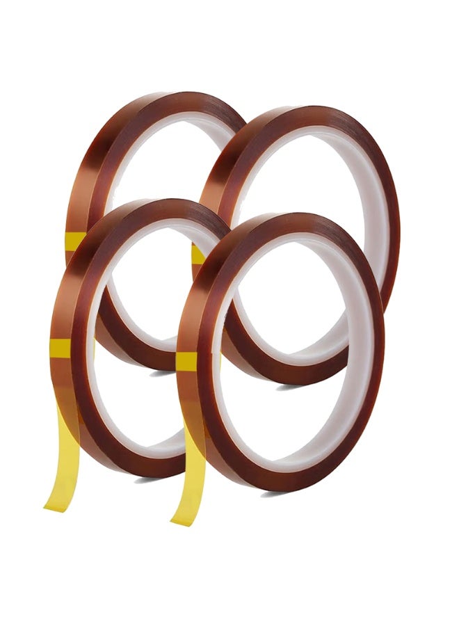 SUNSAR Heat Transfer Tape, 10mm x 33m, 4 Pack, High Temperature Resistant 250°C, for Sublimation and HTV Crafts - Image 2