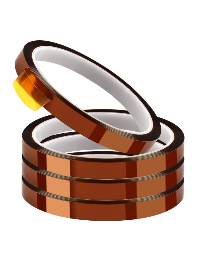 SUNSAR Heat Transfer Tape, 10mm x 33m, 4 Pack, High Temperature Resistant 250°C, for Sublimation and HTV Crafts - Image 1