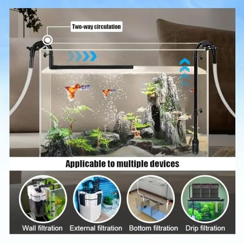 VAYINATO Sun-Sun HW-304A/B Canister Filter Spare Inlet and Outlet Pipe Set | Durable Plastic Aquarium Filter Replacement Accessories for Water Flow & Circulation and Maintain - Image 2