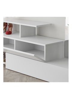 Mourah Home Ramda Hall Stand & Shoe Cabinet - 8 Pairs - White - 2 Years Warranty  - Image 3