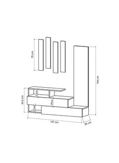 Mourah Home Ramda Hall Stand & Shoe Cabinet - 8 Pairs - White - 2 Years Warranty  - Image 4