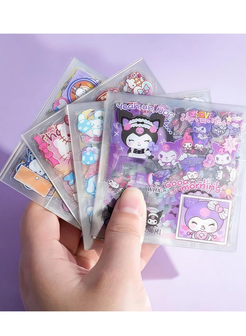 Cute Anime Girl Stickers – 100 Kawaii Vinyl Stickers Set, Aesthetic Cartoon Stickers for scrapbooking, diary, laptop, cell phone and water bottle – the ideal gift for kids and teenagers - Image 4