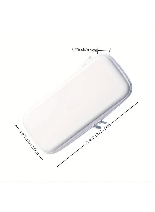 White Hard Protective Carrying Case With Card Holder For Nintendo Switch OLED Console - Image 2