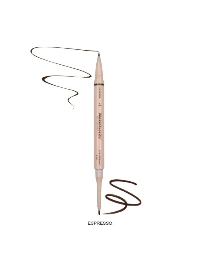 Makeover 22 Pure Brows 2in1-Espresso PW03 - Image 1