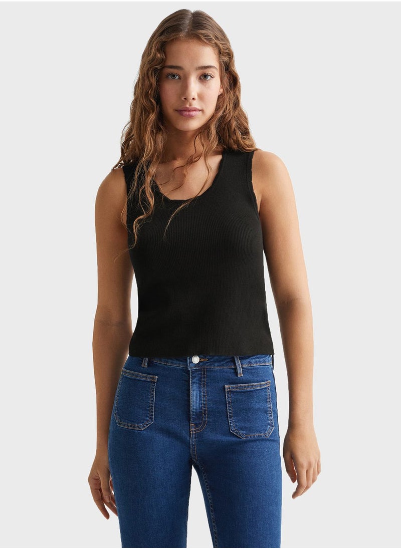 MANGO - Youth Essential Strap Top - Image 1