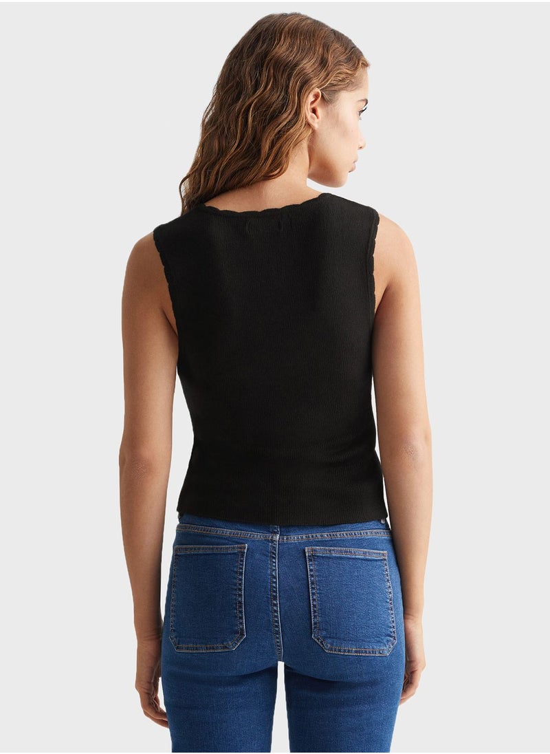 MANGO - Youth Essential Strap Top - Image 1