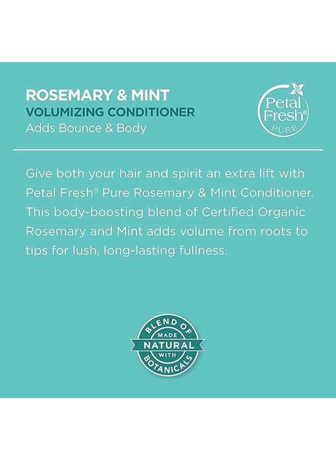 Petal fresh - Petal Fresh Pure Volumizing Conditioner, Rosemary & Mint, Adds Bounce & Body, 475Ml - Image 1