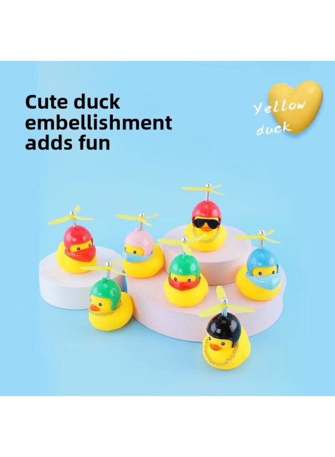 Neighborhood Product No.8 Little Yellow Duck Helmet Bamboo Dragonfly Cyber Celebrity Broken Wind Duck Car Toy Social Duck Sunglasses Necklace-Color:Black Sunglasses - Image 3