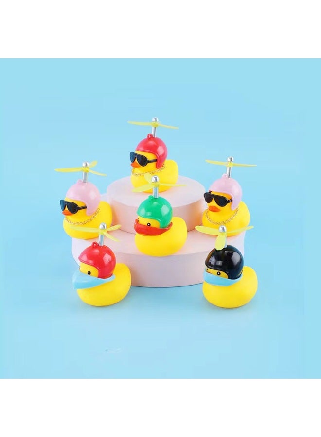 Neighborhood Product No.8 Little Yellow Duck Helmet Bamboo Dragonfly Cyber Celebrity Broken Wind Duck Car Toy Social Duck Sunglasses Necklace-Color:Black Sunglasses - Image 5