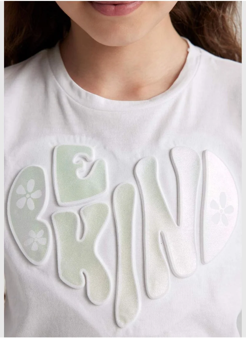 ديفاكتو Girl Knitted Short Sleeve Body