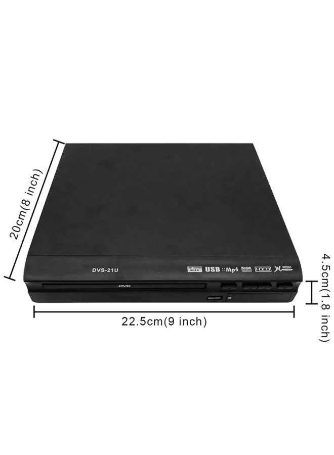 Home DVD External USB Hard Disk Ultra High Definition DVD & VCD Player With Shaker Wholesale-Body Color:Black  - Image 3