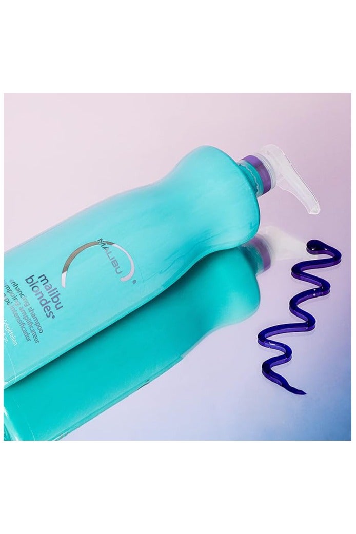 Malibu C NP Malibu Blondes® Enhancing Shampoo Net 1 liter / 33.8 fl. oz. - Image 3