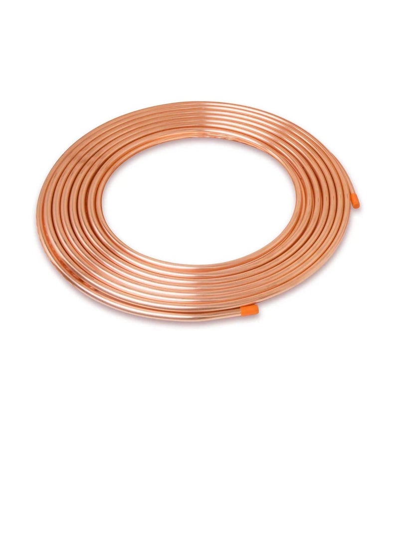 Thermo Soft Copper Coil Refrigeration -HVAC Tubing, Pancake Coiled, Soft Pipe – Made In Korea (1/2 Inch x 15 Meter)  - Image 1