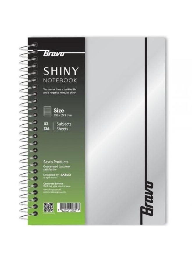 Bravo Shiny Notebook Hardcover 126 Sheets 273×198mm