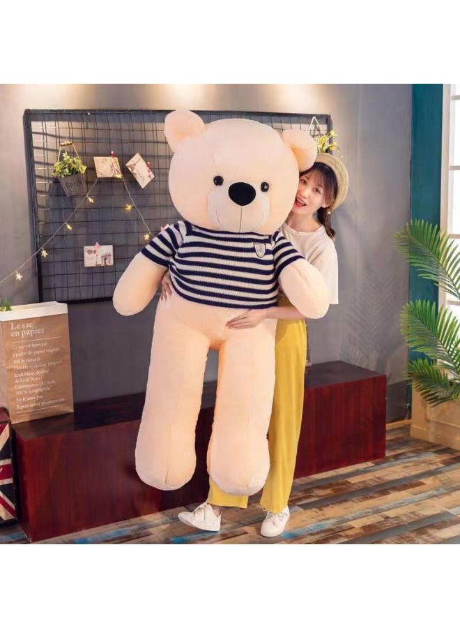 Creative Large Hug Bear Plush Toy Doll Bow Tie Sweater Bear Children Doll For Girlfriend Birthday Gift-Color:Style One-Height:140cm  - Image 3