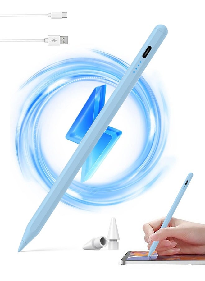 BUPY - Universal Active Stylus Pen Compatible with Huawei/Honor/Samsung/Lenovo/Xiaomi and Other Android Smartphone and Tablet Devices Tablet Pen, Blue (Not for iPad/iPhone) - Image 1