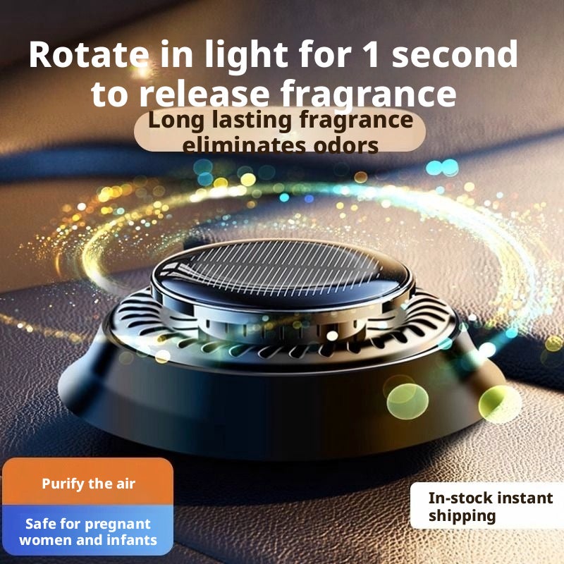 2026 Solar Rotating UFO Car Dashboard Ornament for Center Console Decoration - Image 3