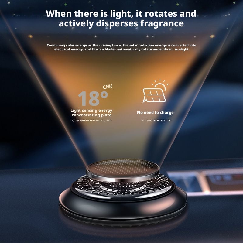 2026 Solar Rotating UFO Car Dashboard Ornament for Center Console Decoration - Image 1