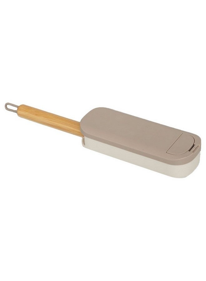 Five Simply Smart Durable Bamboo Handle Textile Brush Grey and Beige 4 x 7.3 x 34.5 cm 206724 - Image 1