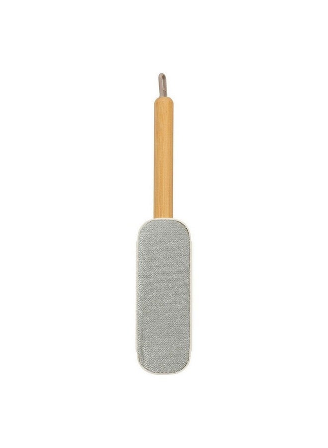 Five Simply Smart Durable Bamboo Handle Textile Brush Grey and Beige 4 x 7.3 x 34.5 cm 206724 - Image 4