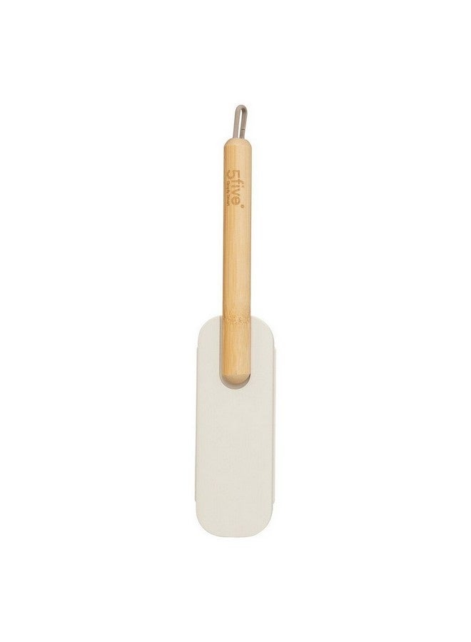 Five Simply Smart Durable Bamboo Handle Textile Brush Grey and Beige 4 x 7.3 x 34.5 cm 206724 - Image 5