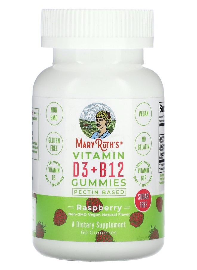 Vitamin D3 + B12 Gummies Pectin Based Raspberry 60 Gummies - pzsku/ZC1DB2A81CE08844FC483Z/45/_/1728489163/27497bdd-1ff0-46e5-8036-be96bc91969d