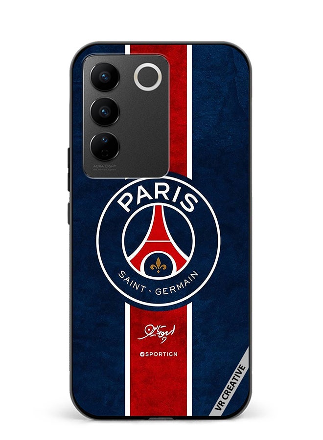 VR CREATIVE Protective Case Cover For Vivo V27e Paris Saint Germain Design  Multicolour - Image 1
