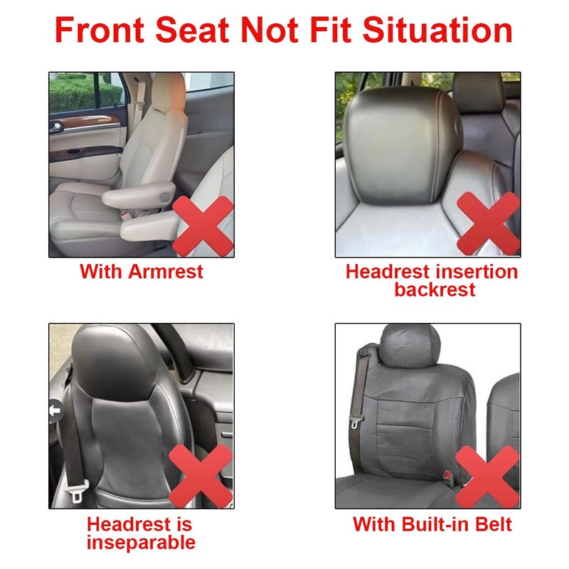 Bittwee 9PCS Car Seat Covers Full Set, Polyester Washable Vehicle 5-Seats Protectors with Headrest Cover, Comfortable Automobile Seat Interior Protection, Universal for Sedan Truck SUV (Blue) - Image 5