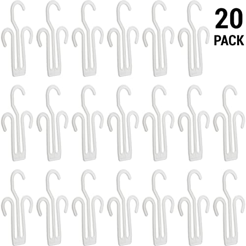 IFAMIO 20 Pack White Plastic Shoe Drying Shelf Hangers, Lightweight, Durable, Sturdy, Quick Drying, Ideal for Home, Store, Mall - Image 2
