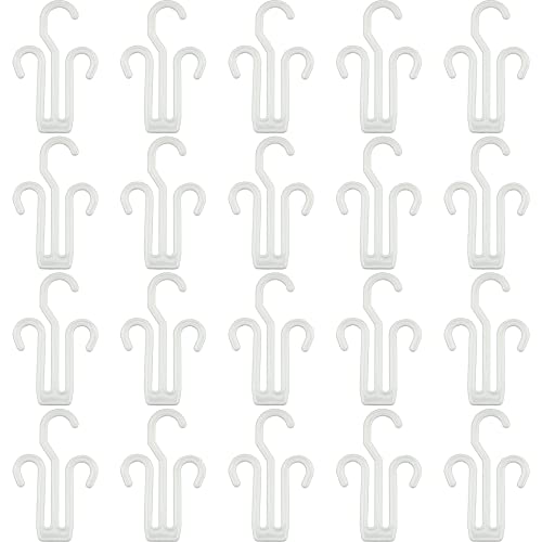IFAMIO 20 Pack White Plastic Shoe Drying Shelf Hangers, Lightweight, Durable, Sturdy, Quick Drying, Ideal for Home, Store, Mall - Image 1