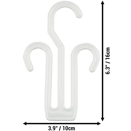 IFAMIO 20 Pack White Plastic Shoe Drying Shelf Hangers, Lightweight, Durable, Sturdy, Quick Drying, Ideal for Home, Store, Mall - Image 3