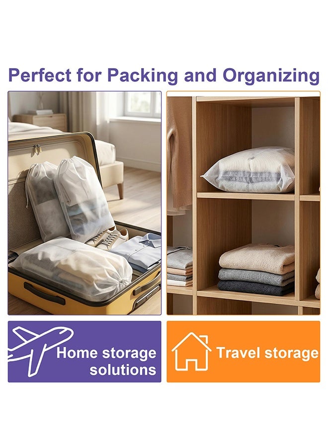 10 Pcs 48x32cm Non-Woven Drawstring Dust Bags, Multi-Purpose Travel Storage Organizer for Handbags, Purses, Shoes & Boots - Image 4