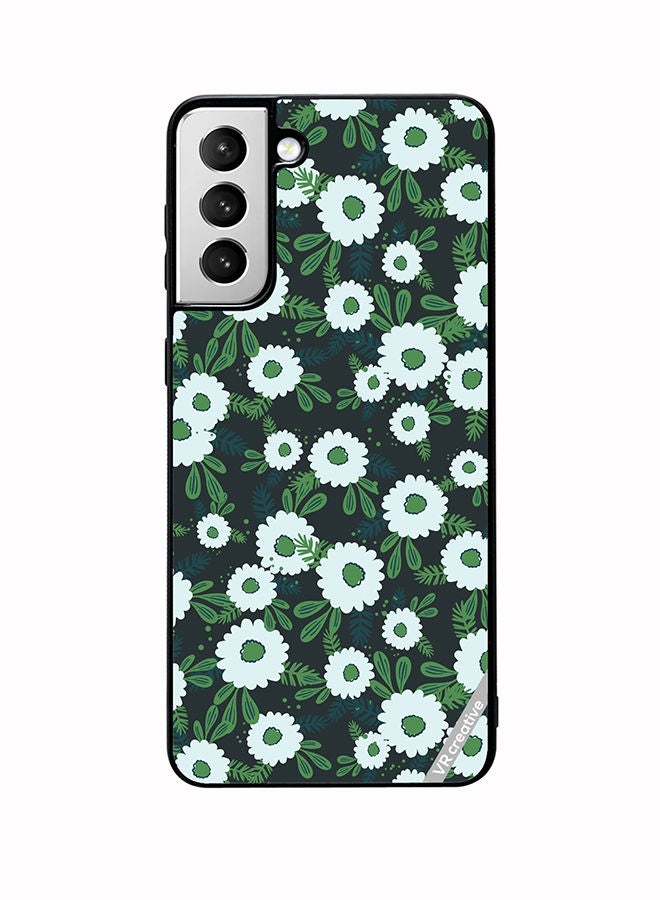 VR CREATIVE Protective Case Cover For Samsung Galaxy S22 Plus 5G Floral Pattern Based On Traditional Folk Art Ornaments Design Multicolour - Image 1