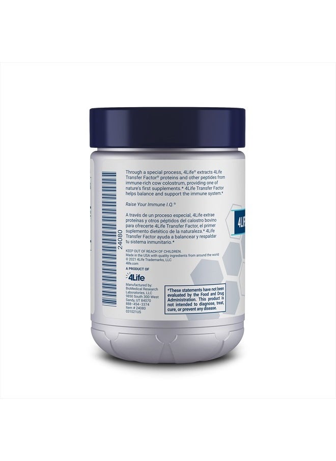 4life - Transfer Factor Classic - Immune System Support Featuring Transfer Factor from Cow Colostrum - 90 Capsules - Image 1
