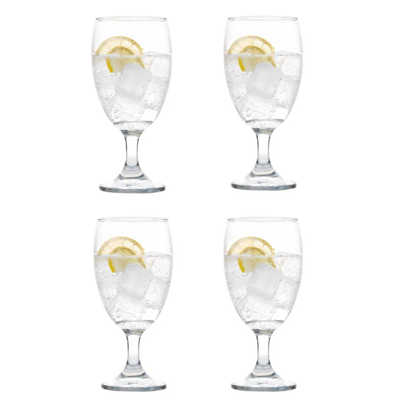 Cristar Lexington Glass Water Goblets Set Of 4, 16.5oz Dishwasher Safe Drinking Goblets For Iced Tea, Sangria, Lead-Free Stemmed Water Glasses, Made in Colombia. - Image 1