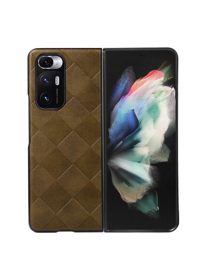 Case For Xiaomi Mi Mix Fold Weave Plaid PU Phone Case