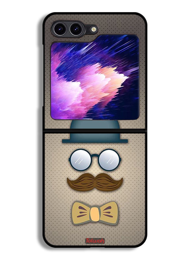 Tolwak Samsung Galaxy Z Flip6 Protective Case Cover ManS Head Art  - Image 1