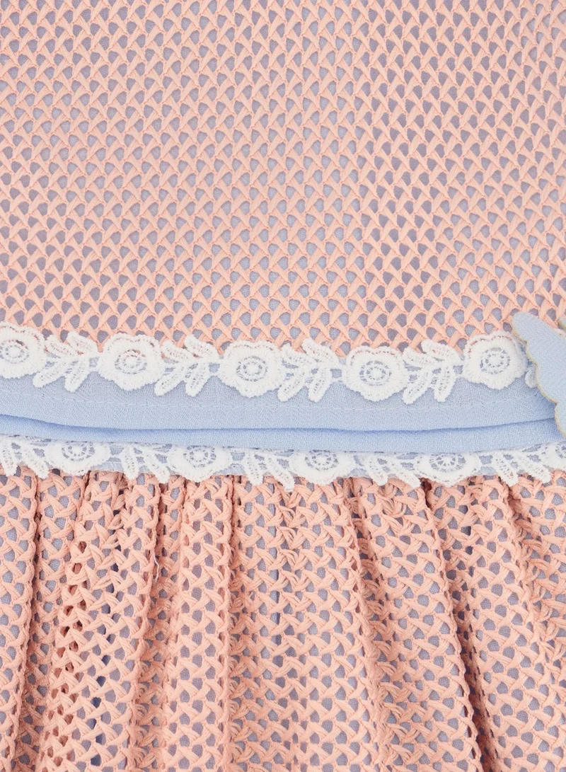 By Ray Ruffled Knit Dress