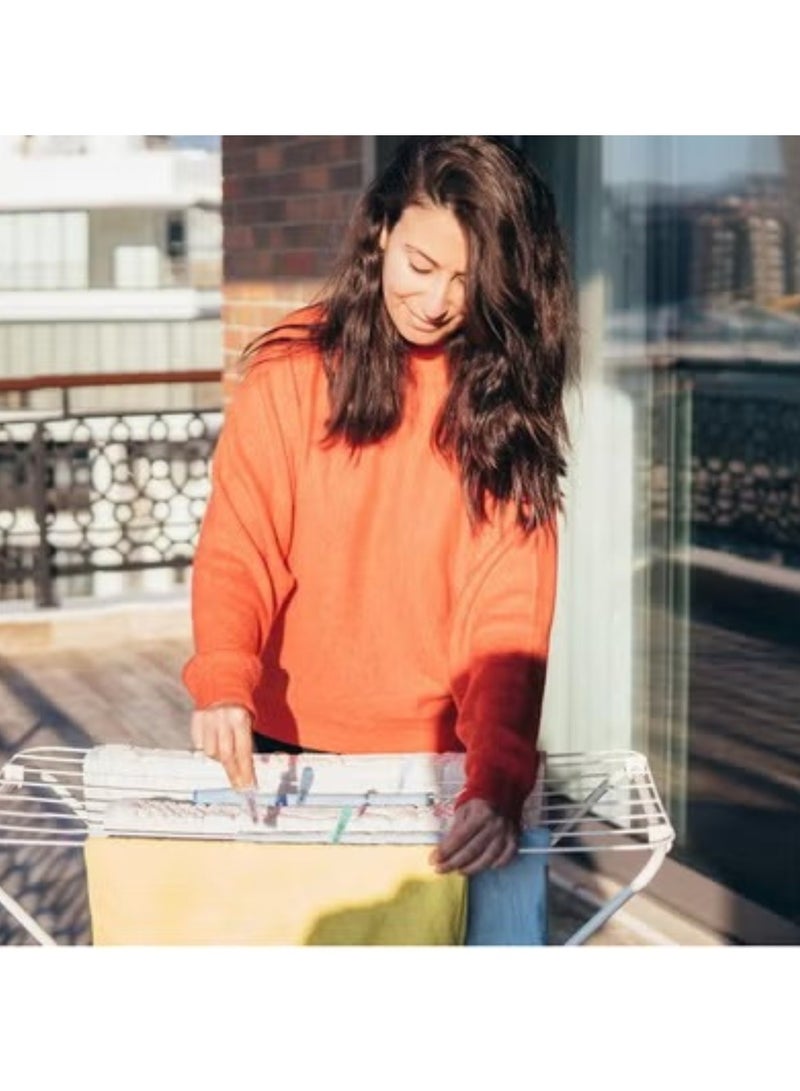 Waterproof Colorful Clothespins 2 lb. Capacity Heavy Duty Plastic Pins, Clothes Pins Colored for Crafts, Laundry, Drying, Clotheslines, Chip Clips & Home Organization | Air-Drying Clothing Pin 24pcs - Image 2