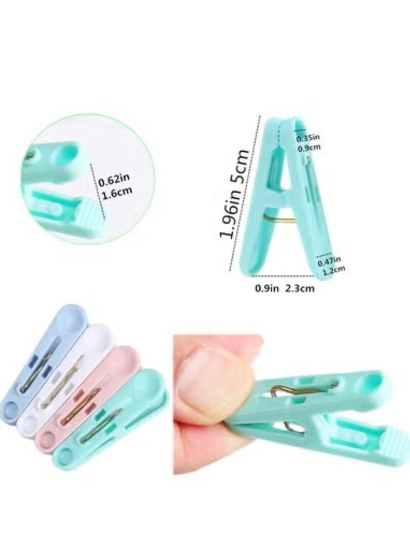 Waterproof Colorful Clothespins 2 lb. Capacity Heavy Duty Plastic Pins, Clothes Pins Colored for Crafts, Laundry, Drying, Clotheslines, Chip Clips & Home Organization | Air-Drying Clothing Pin 24pcs - Image 4