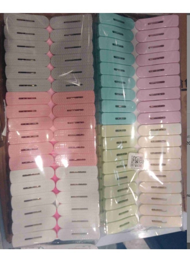 Waterproof Colorful Clothespins 2 lb. Capacity Heavy Duty Plastic Pins, Clothes Pins Colored for Crafts, Laundry, Drying, Clotheslines, Chip Clips & Home Organization | Air-Drying Clothing Pin 24pcs - Image 1