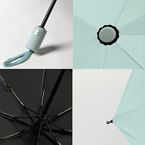 BAODINI Small Travel Umbrella for Rain and Sun Protection, 42 Inch Arc Canopy, Windproof and Compact - Image 5