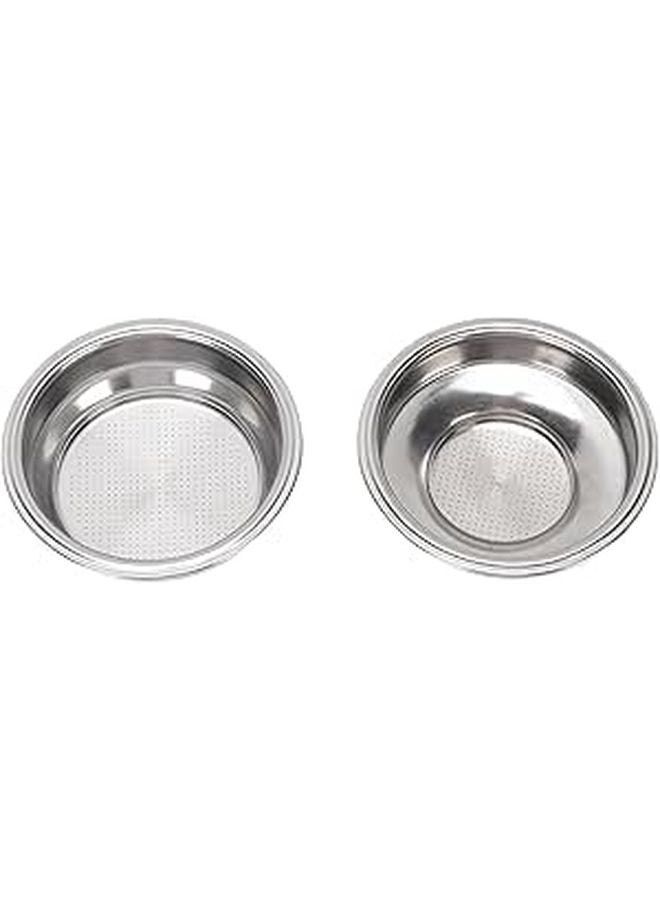 Stainless Steel 58mm 18g Pressurized Filter Basket For Espresso Machine 2Pcs - Image 1