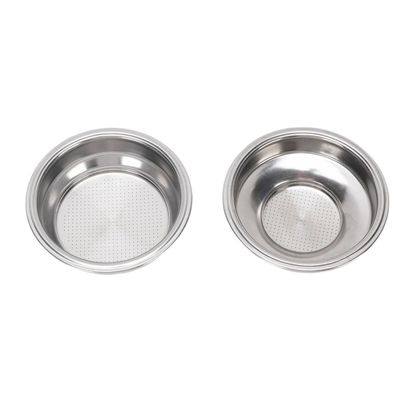 Stainless Steel 58mm 18g Pressurized Filter Basket For Espresso Machine 2Pcs - Image 2