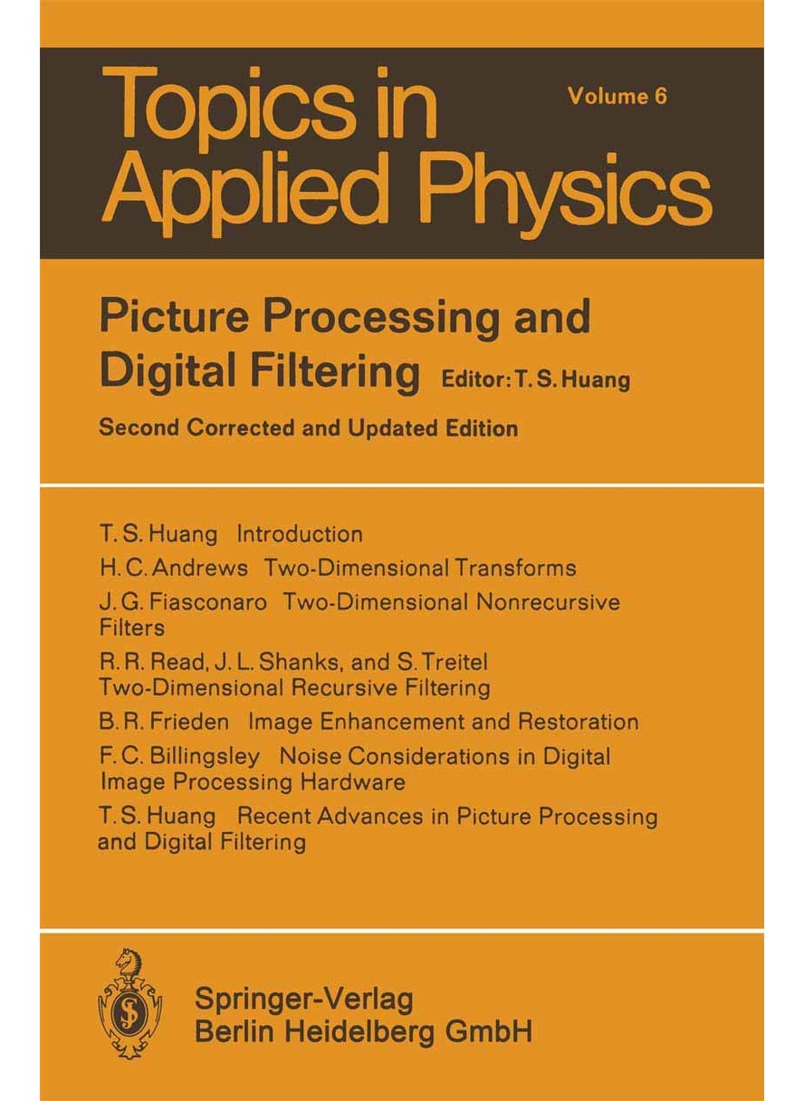 Picture Processing and Digital Filtering 