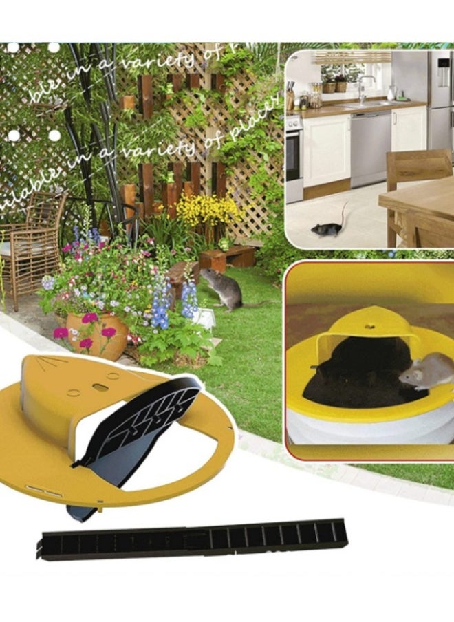 Generic - Mouse Trap Bucket Flip and Slide Lid Rat Auto Reset Multi Catch Humane Indoor Outdoor flip lid N Humanized Mousetrap Design Balance  5 Gallon Bucket Compatible (Without Barrel) - Image 1