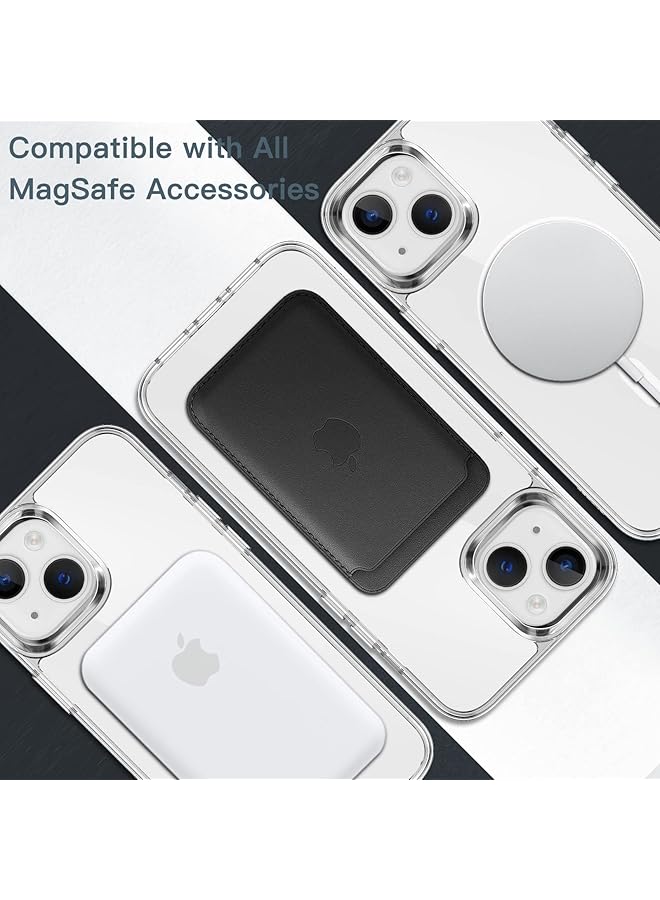 Jetech Magnetic Case For Iphone 14 6.1 Inch Compatible With Magsafe Wireless Charging Shockproof Phone Bumper Cover Anti Scratch Clear Back Clear - Image 4
