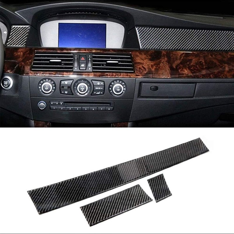 QASULER Carbon Fiber Dashboard Trim for BMW E60 - Image 4