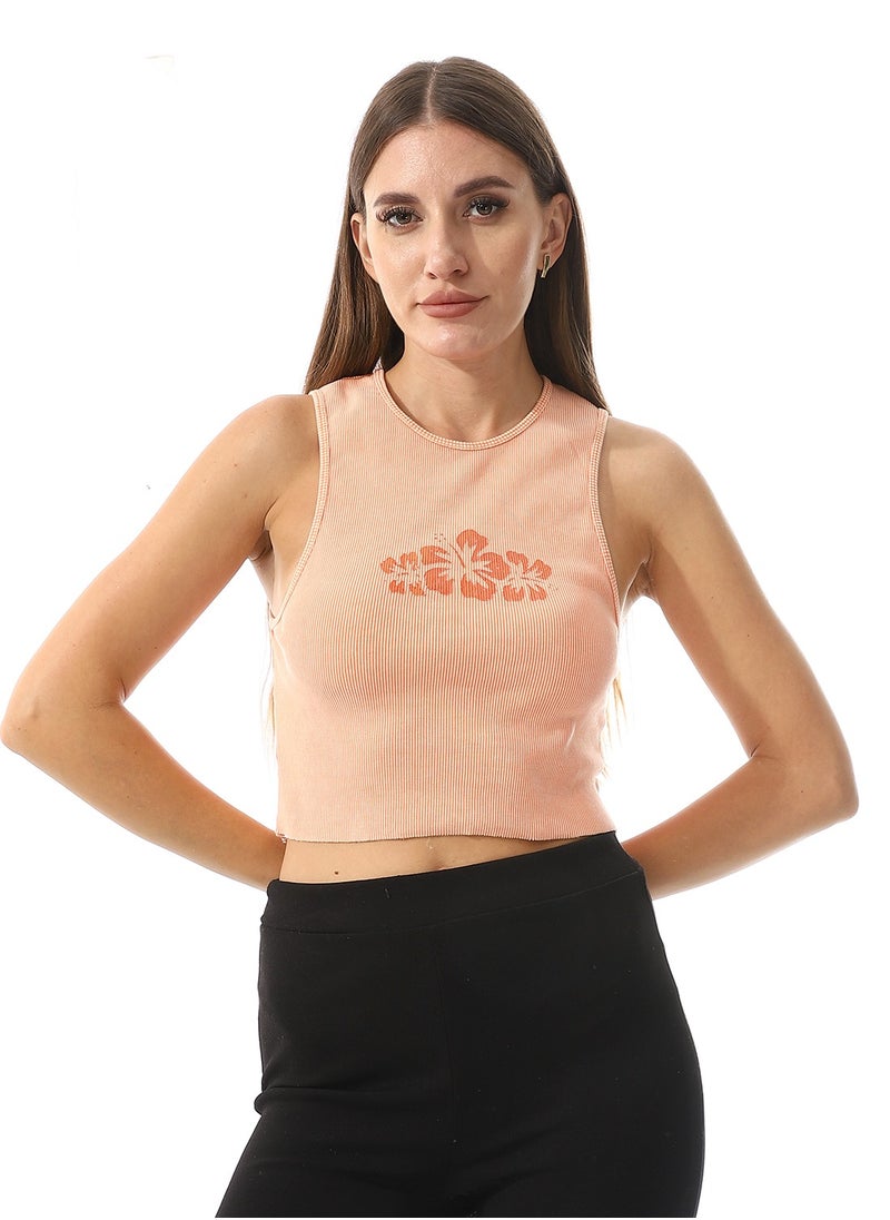 MERCH Top cut with a print on the chest  - Image 1