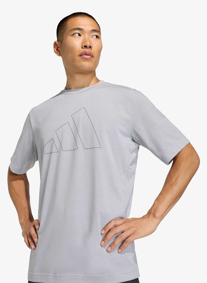 Adidas Workout Essentials Feelready Logo T-Shirt - Image 3